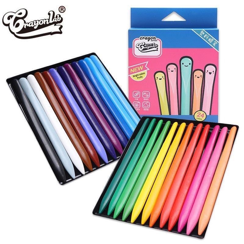 

Crayon Lab isi 36 | Crayon mewarnai non toxic | Crayon