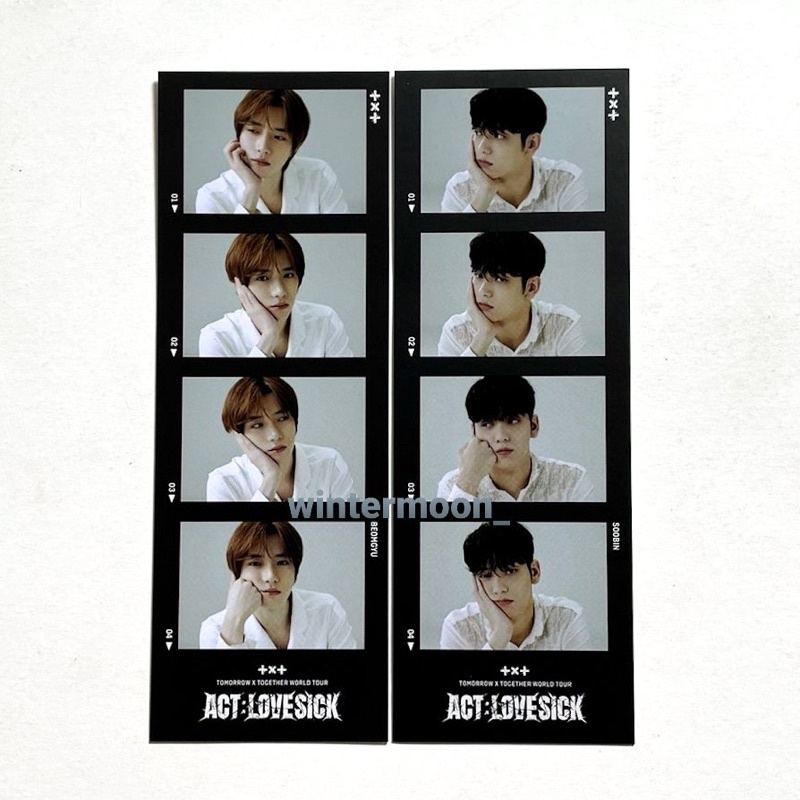 TXT Act:Lovesick Concert Merch 4cut Photo Strip Soobin Beomgyu Set