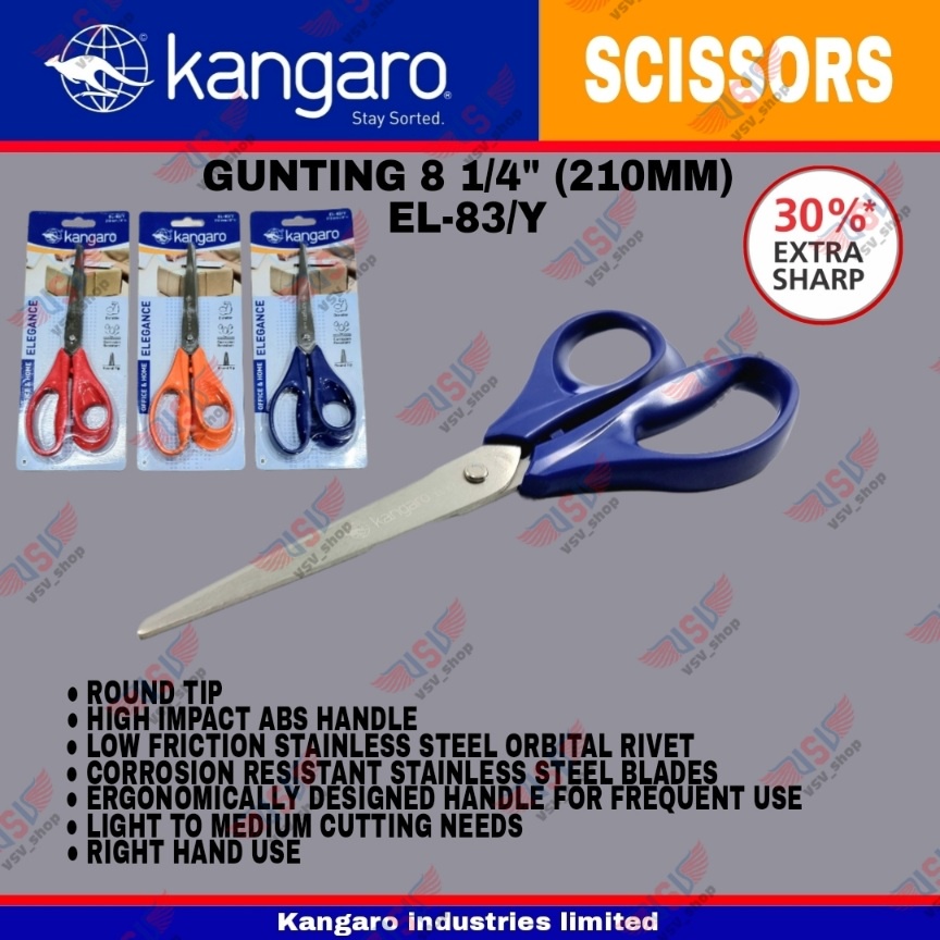 Gunting kain/ Gunting kertas / Gunting Stainless Steel 210mm Scissors