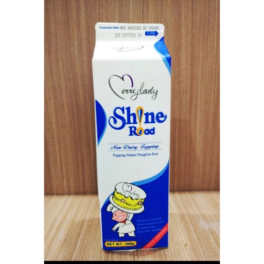 

Shine road no dairy whipping cream whip topping nabati Mery lady 1lt