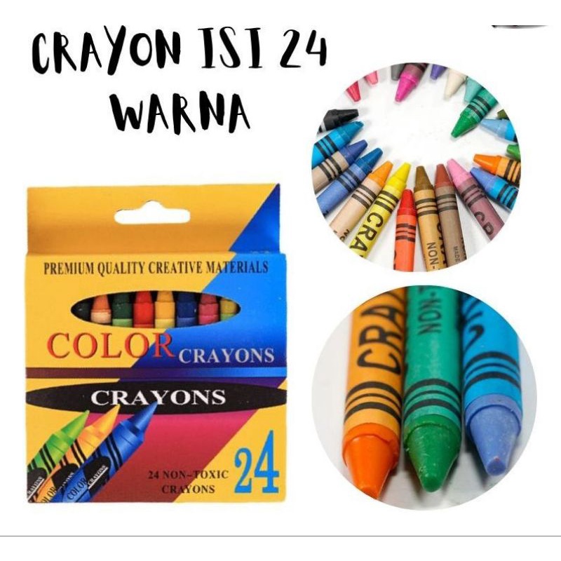 

{EL} PENSIL CRAYON ISI 24 WARNA / PENSIL WARNA GAMBAR 24PCS / CRAYON SET ANAK 24 ART SET