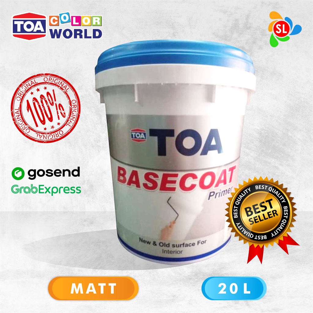 Jual Cat Tembok Dasar Toa Basecoat Primer 20L Matt Shopee Indonesia