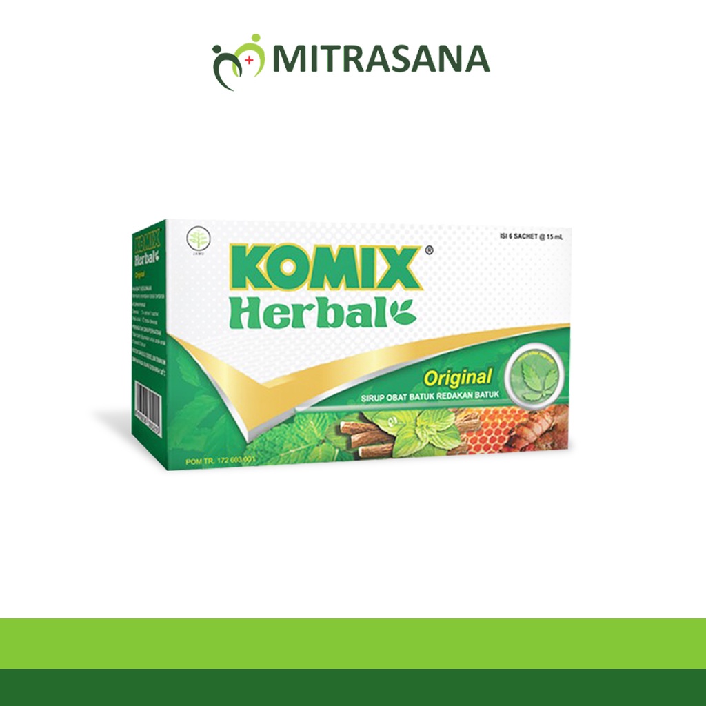 Komix Herbal Original 6 Sch - Obat Batuk