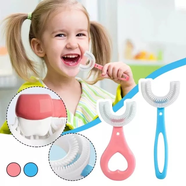 LARIS_UNIK SIKAT GIGI ANAK BENTUK U SIKAT GIGI ANAK SILIKON BPA FREE SIKAT GIGI BABY SIKAT GIGI BAYI TRAINING TOOTHBRUSH SILICONE