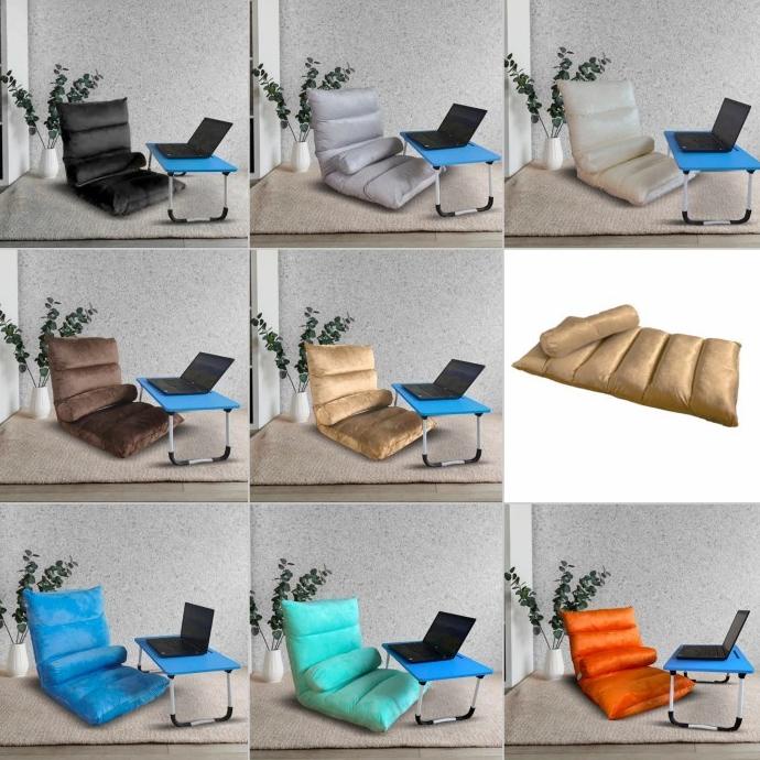 ZYO TATAMI KURSI LESEHAN LIPAT (LAZY SOFA)-FREE BANTAL GULING SANDARAN EF87496WS