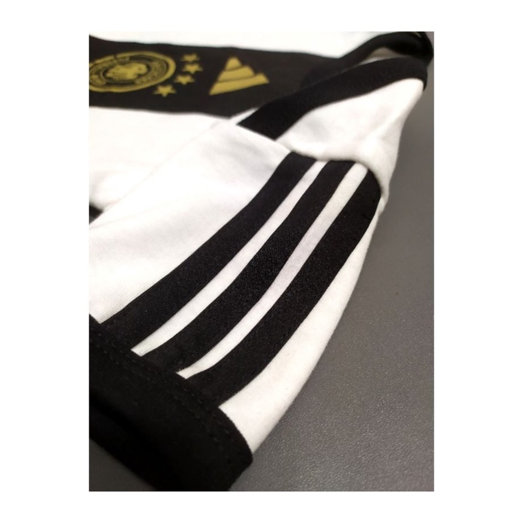 Jumper bayi jerman home newborn baju kodok kaos piala dunia sepak bola fashion katun jumpsuit pakaian anak romper jersey sport outfit apparel club baby terusan bodysuit putih