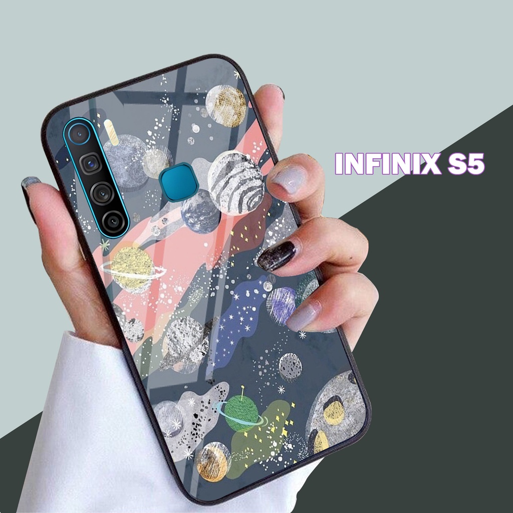 Softcase Glass INFINIX S5 - casing Terbaru handphone - INFINIX S5 - pelindung handphone - INFINIX S5