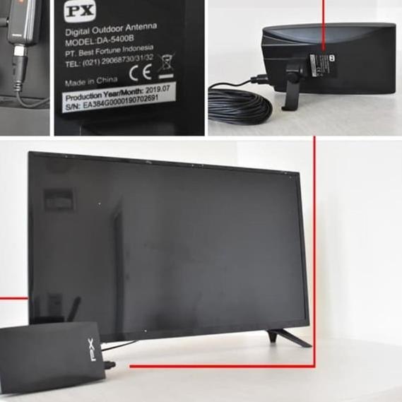 ANTENA TV DIGITAL DAN ANALOG PX DA-5400B BOOSTER INDOOR OUTDOOR