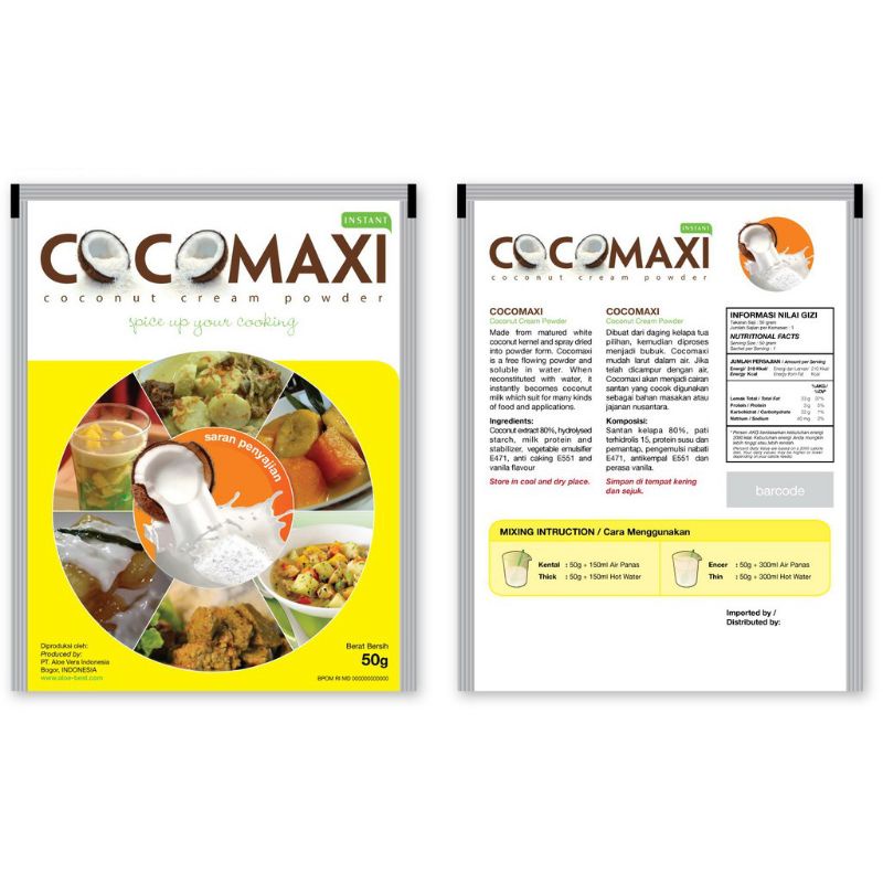 

[HARGA GROSIR] SANTAN BUBUK COCOMAXI 1 RENTENG ISI 10 PCS