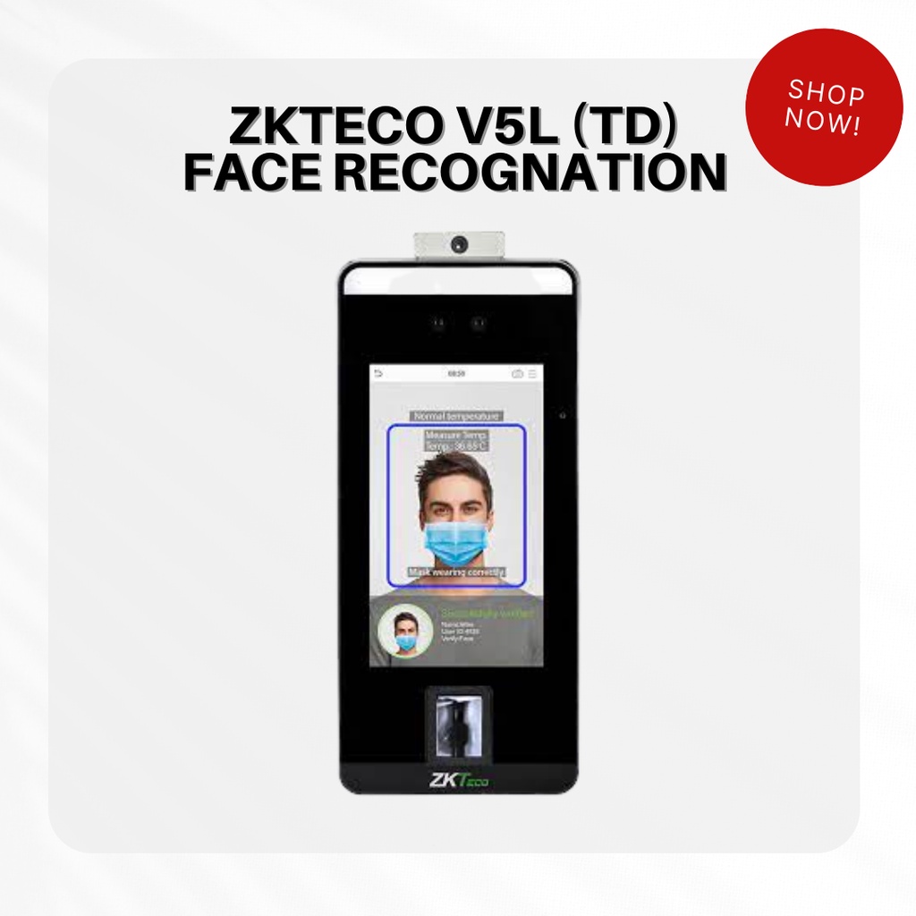 ZKTECO V5L TD FACE RECOGNATION/ ACCESS CONTROL/ MESIN ABSEN