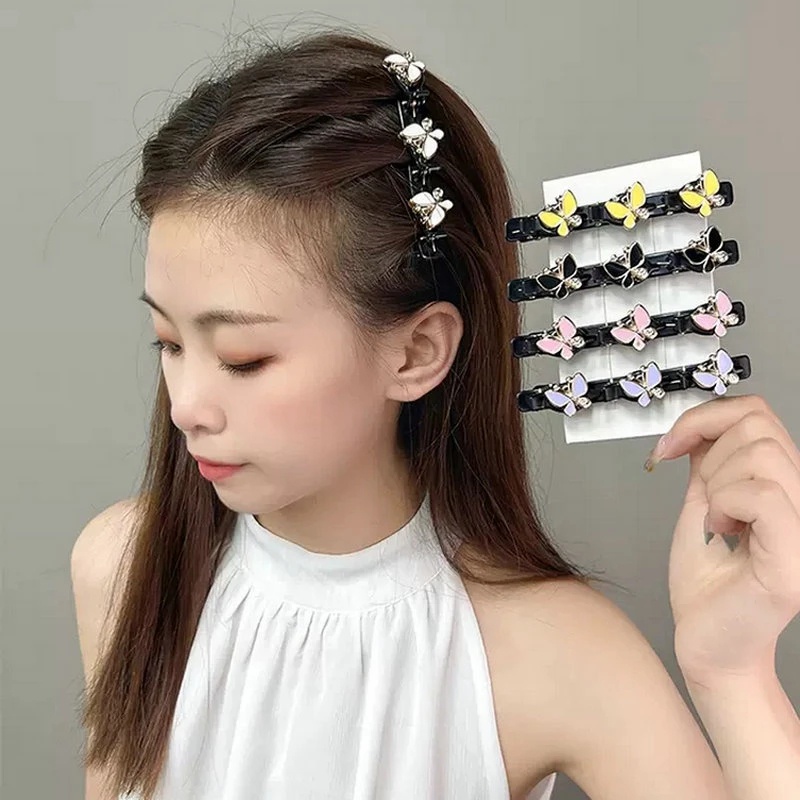 Jepit Rambut Model Butterfly Bahan Plastik Untuk Wanita