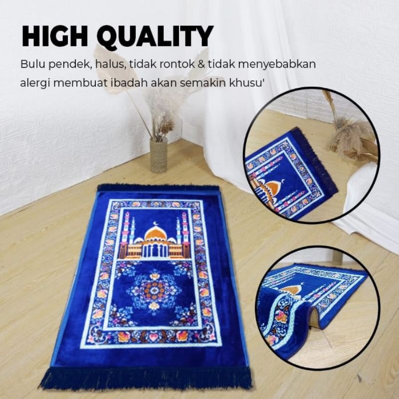 Medan Termurah Perlengkapan sholat sajadah import tebal Size 110x70cm/Sajadah muslim