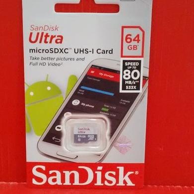 Memory Card MicroSD Micro SD Sandisk Ultra Class 10 64G |Microsd 64gb