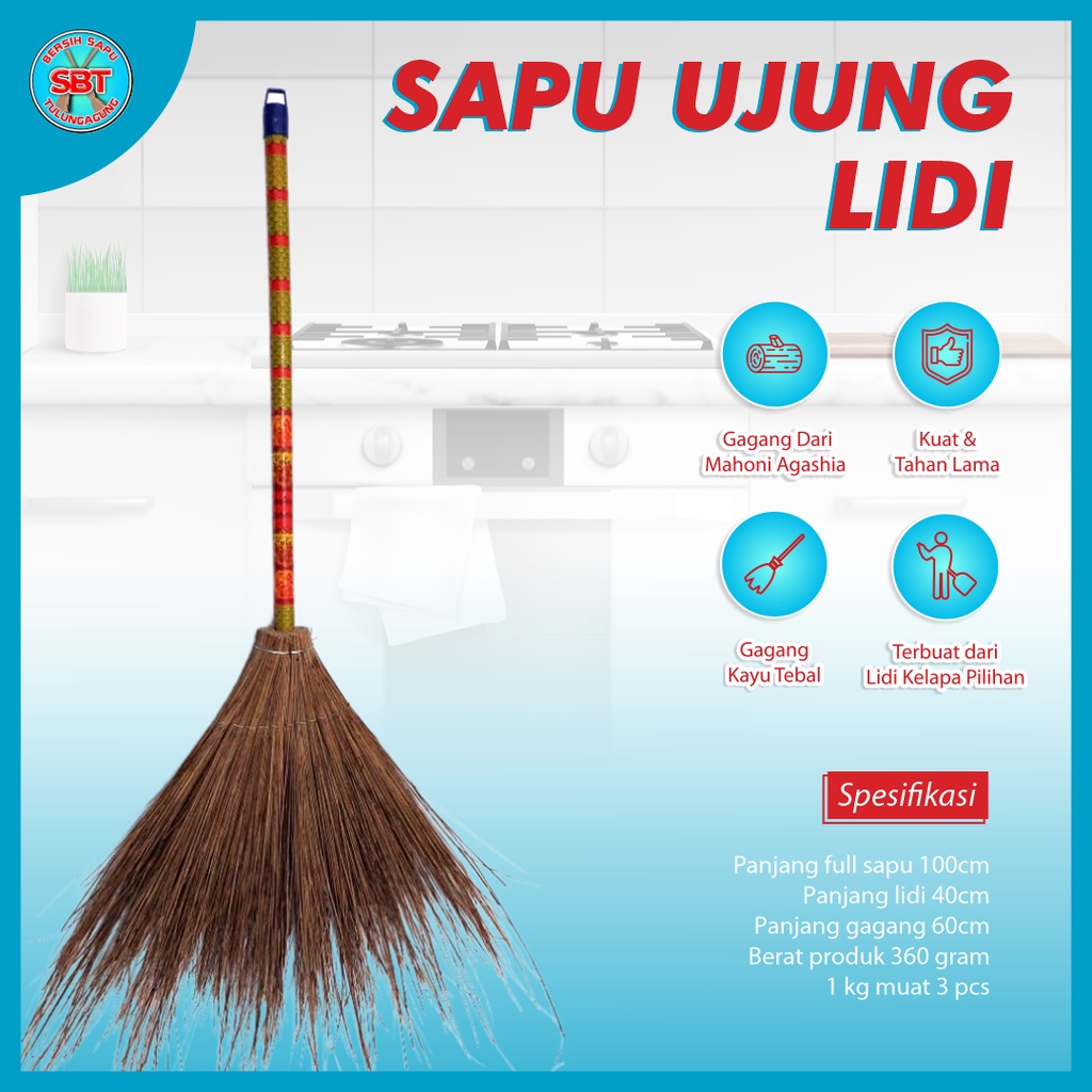 Jual Sapu Lantai Sapu Ujung Lidi Alat Kebersihan Sapu Lidi Taman ...