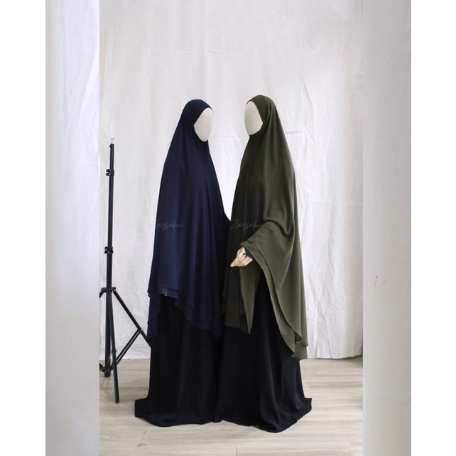 Daniya Khimar Bandana by Zaysaku (Medium-deepnavy)