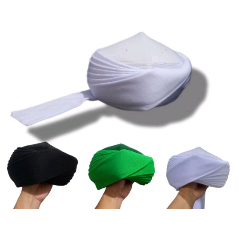 PECI IMAMAH PERMANEN 5 METER/IMAMAH PERMANEN 5 METER/SORBAN IMAMAH 5M/POLOS/LOGO