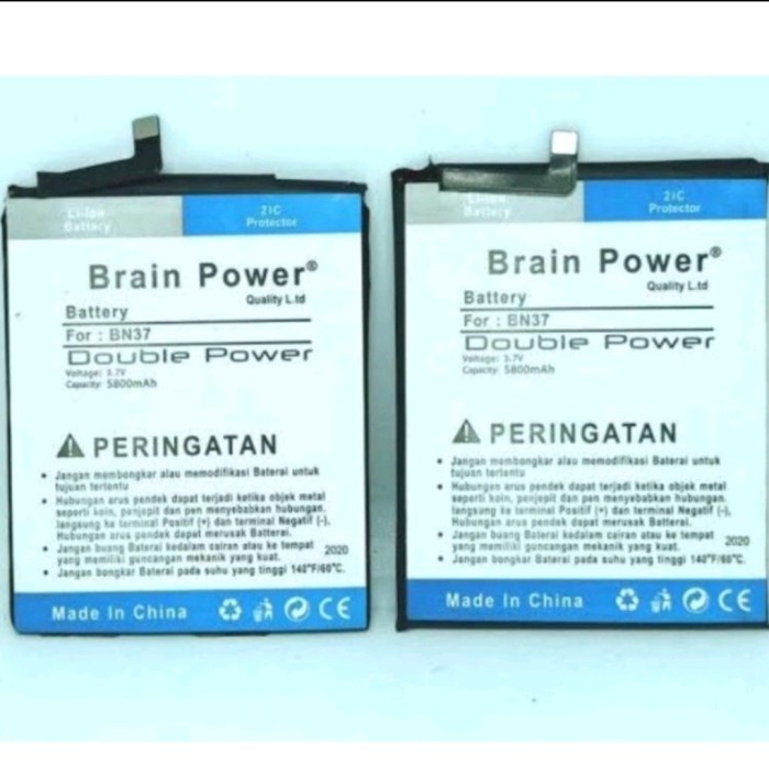 BATERAI BATERE BATTERY XIAOMI REDMI 6A BN37 BN 37 DOUBLE POWER