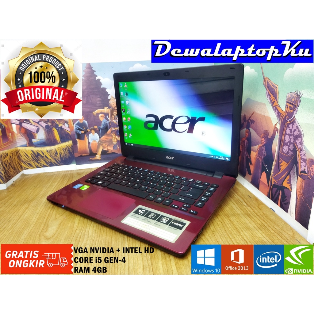 Laptop Acer Second Core i5 Ram 4GB