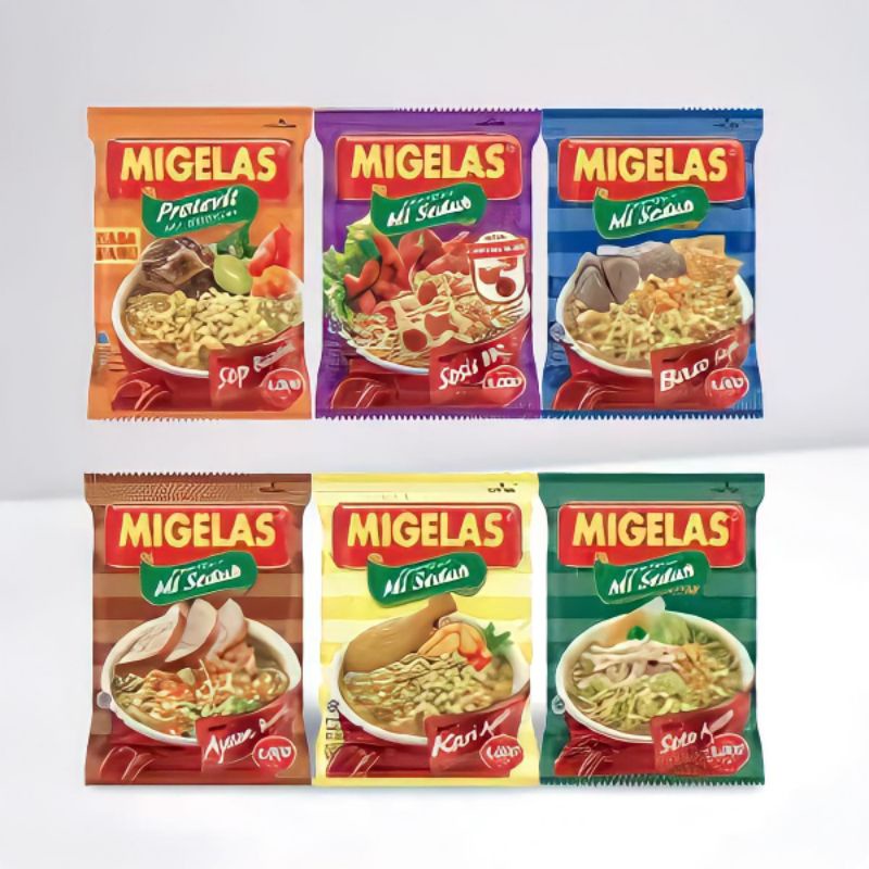 

Migelas rasa soto (serenceng isi 15 pcs)