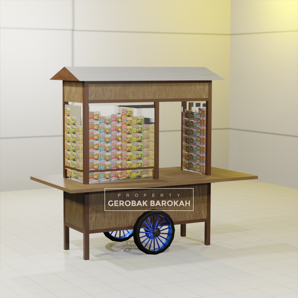 Gerobak Warmindo Booth / Rombong Warmindo Free Ongkir