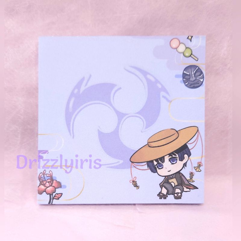 

Genshin Impact Scaramouche Kuronushi Five Kasen ver. Memopads by Drizzlyiris