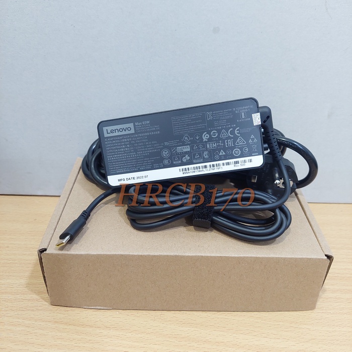 Adaptor Charger Lenovo Thinkpad X380 X390 X395 T490 T490S - USB TYPE C