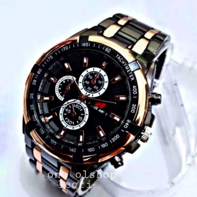 Jam Tangan Pria Kasual Tali Rantai Sport Terlaris - Jam Tangan Pria Rantai Stainliss Bayar Di Rumah - Jam Tangan Pria Tahan Air Termurah - Jam Tangan Cowok Terbaru Keren - Jam Tangan Pria Analog full black-Silver-Hitam Rosgold Cod