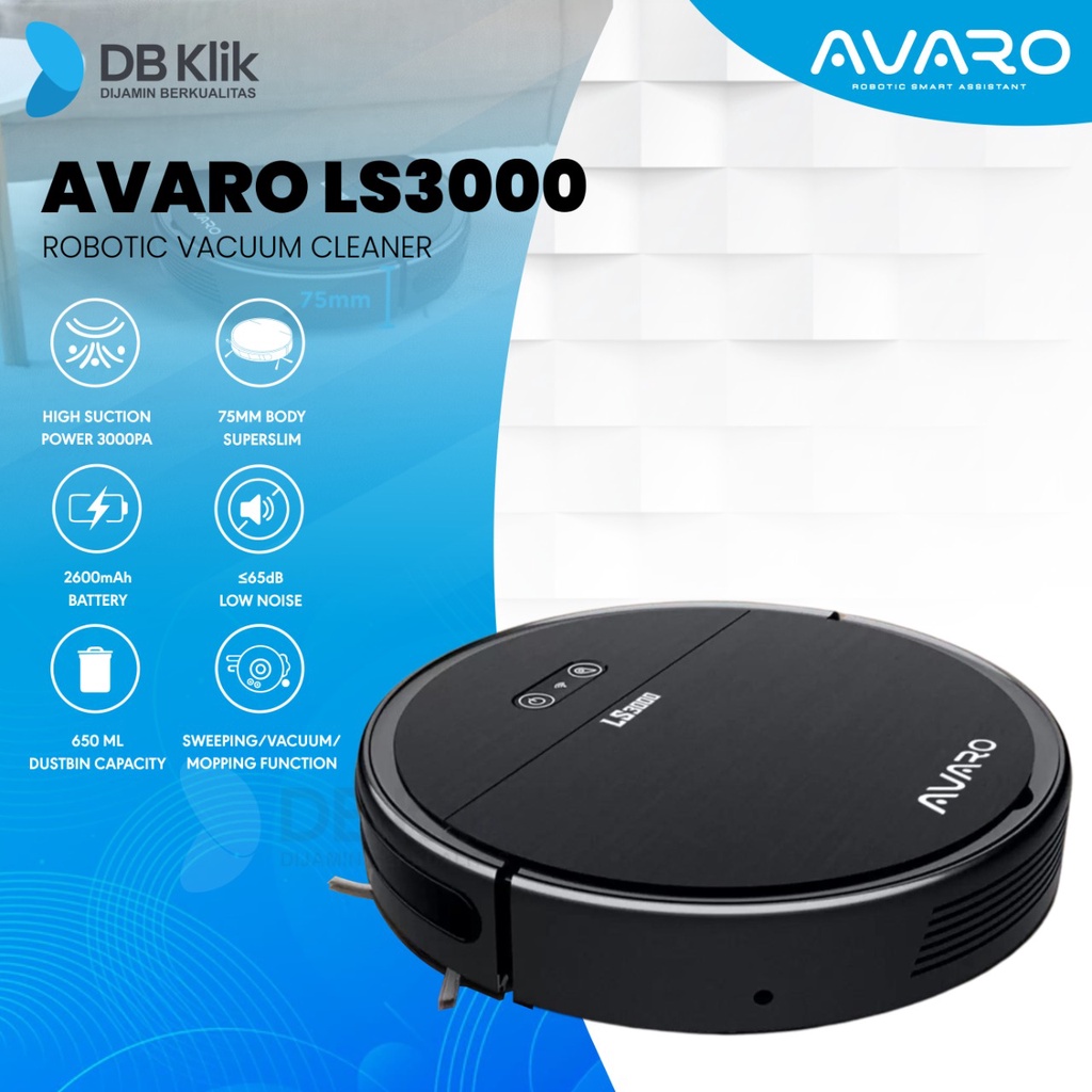 Robotic Vacuum Cleaner AVARO LS3000- AVARO LS3000 Robot Vacuum Cleaner