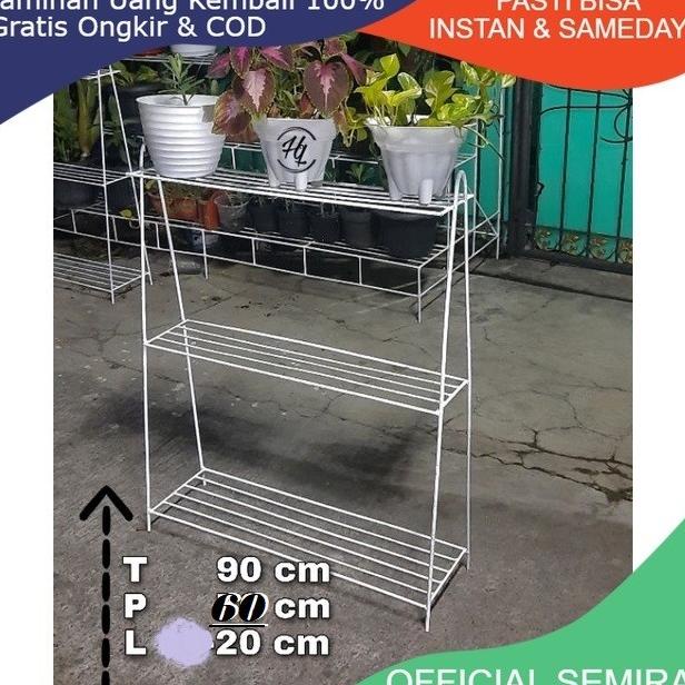 Rak Besi Pot Bunga 3 Susun Tanaman Hias/RAK SEPATU MODERN/STANDING POT