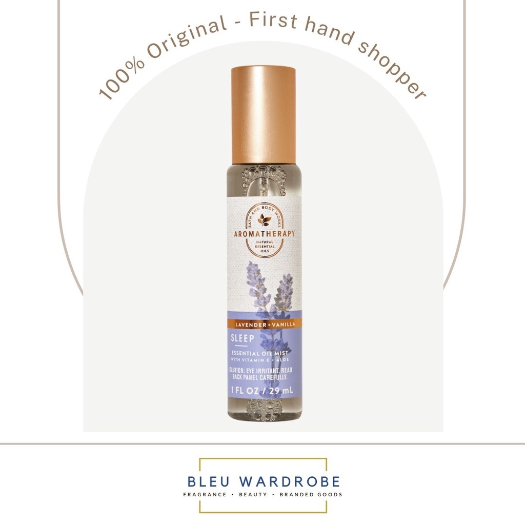 BBW LAVENDER VANILLA Travel Size Essential Oil Mist