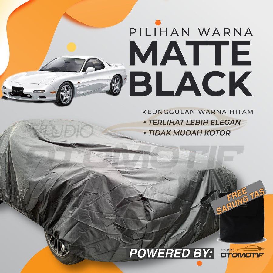 BODY COVER WATERPROOF Mazda RX7 RX 7 BLACK COVER MOBIL MAZDA RX7 RX 7