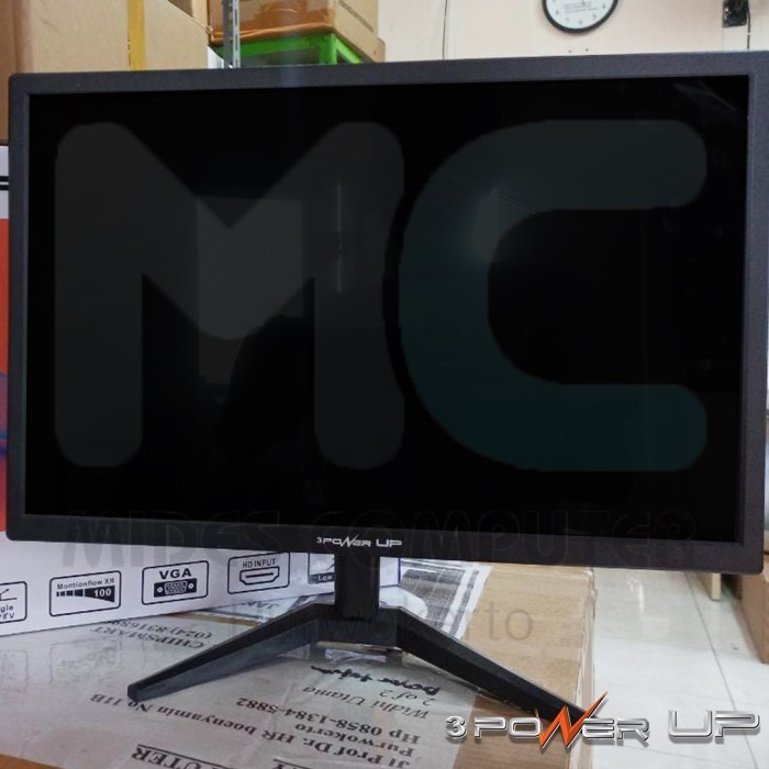 Monitor LED PC Komputer 18.5 inch POWER UP VGA/HDMI 60Hz