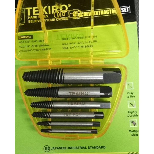 Tap Balik Set Tekiro ' Tap Pembuka Baut Patah Tekiro