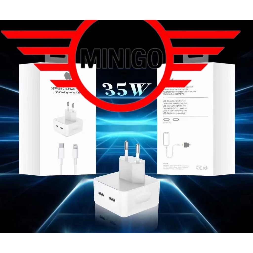 BATOK IP DUAL USB C 35W adaptor vibox ip 35w 2usb type-c