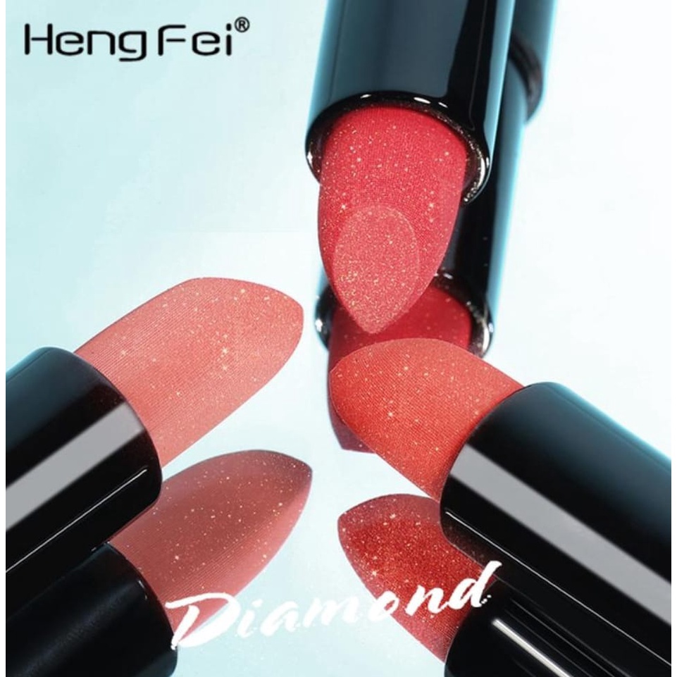 HengFei Lipstick Mutiara 9 Warna Nude Waterproof Tahan Lama DJ HF9219