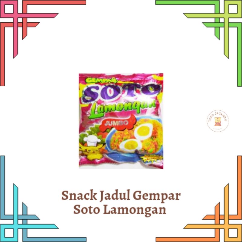Snack Jadul Gempar Soto Lamongan Snack Rasa Soto