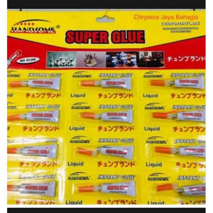 

12 pcs lem power glue handsome kecil