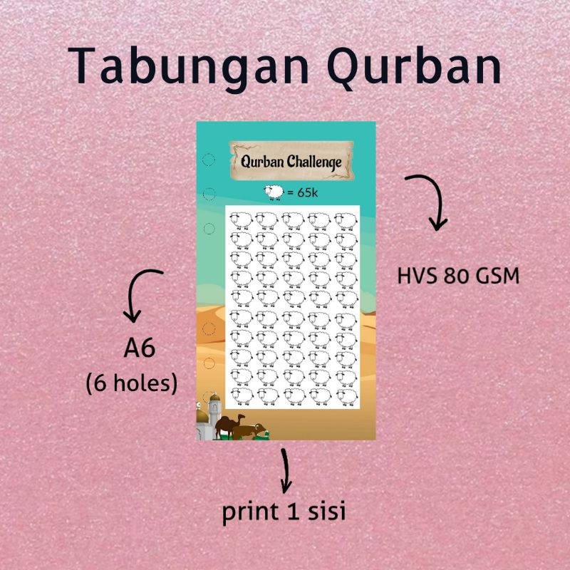 

Target Menabung Qurban binder A6