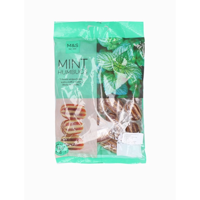 

M&S FOOD - Permen - Mint Humbugs - 225 gram