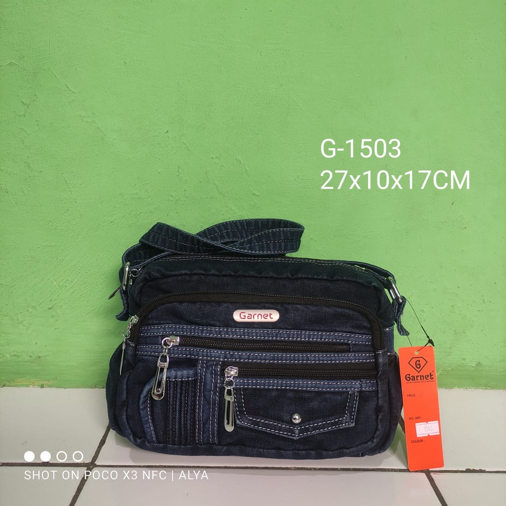 Tas Selempang Wanita Garnet tas Selempang Wanita Jeans bahan denim Tas Selempang Wanita Termurah