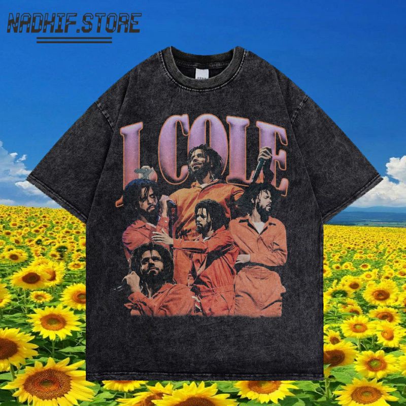 KAOS J COLE OVERSIZE WASHING VINTAGE RAP TEE | KAOS WASHED | J COLE