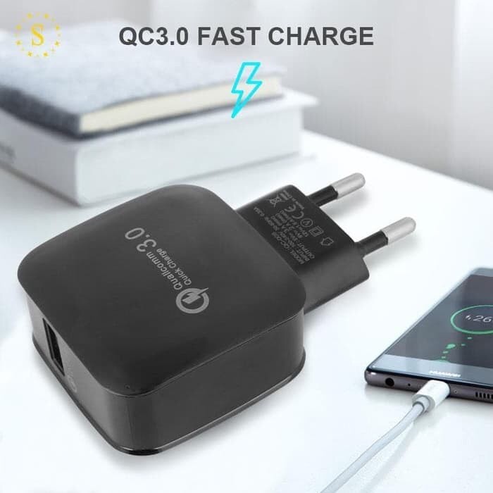 Qualcomm Quick Charge 3.0 Adaptor Fast Charging Charger Hp QC3.0 QC370