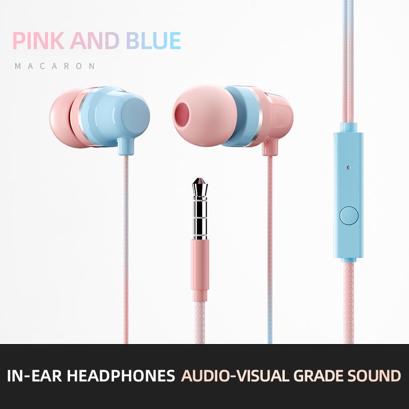 100% Asli Smilee Macron U24 Musik Ekstra Hi Fi Stereo Sound Earphone Dengan Mikrofon Built In untuk Semua Ponsel