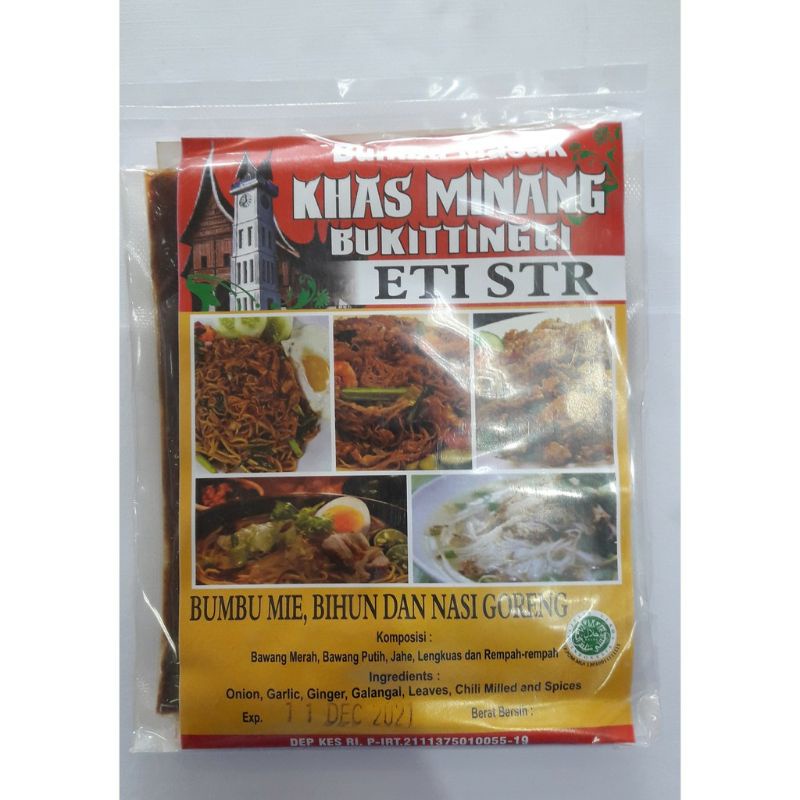 

BUMBU MIE GORENG/NASI GORENG/BIHUN ETI STR KHAS BUKITTINGGI