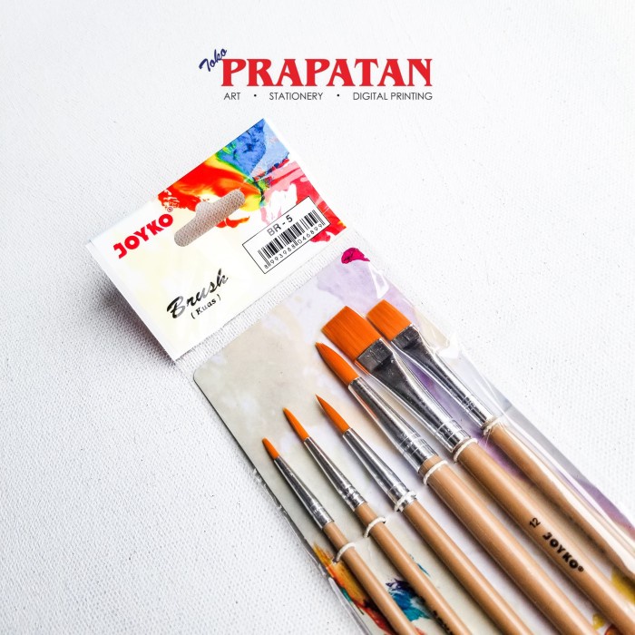 

Kuas Lukis Joyko BR-5 set 6pcs / Joyko Paint Brush NANDAA