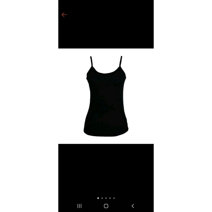 TANK TOP WANITA TALI KECIL L-XL WARNA HITAM-PUTIH