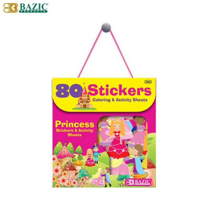

BAZIC PRINCESS SERIES ASSORTED STICKER 80PC/BUKU STICKER ANAK