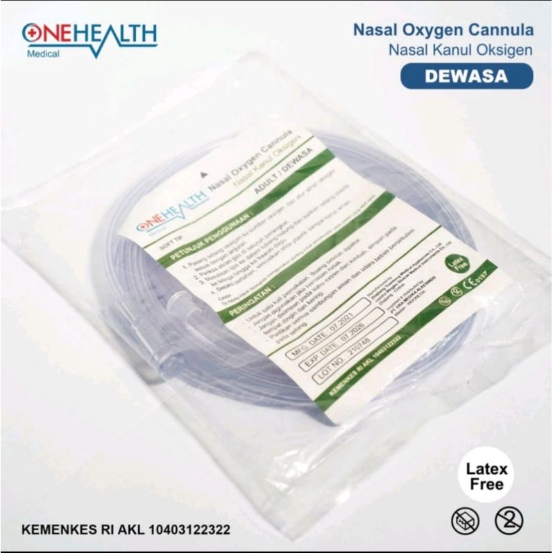 Eceran - Onehealth Nasal Oksigen Bayi, Anak, Dewasa