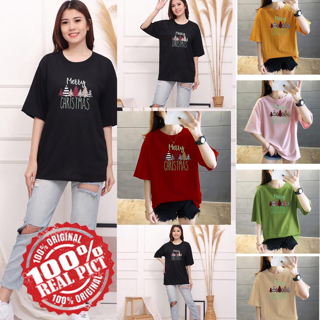 KAOS 0VERSIZE WANITA SPECIAL CRISTMAS EDITION 2