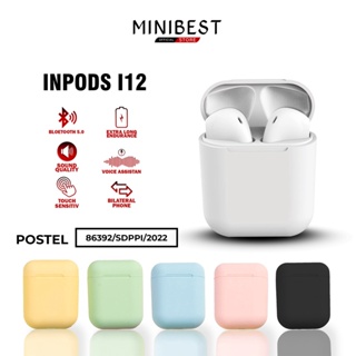Minibest Headset Bluetooth Inpods I12 & I13 PRO Earphone Bluetooth Wireless Android MB-555